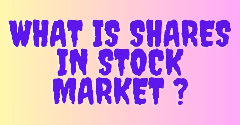 what is shares in stock market